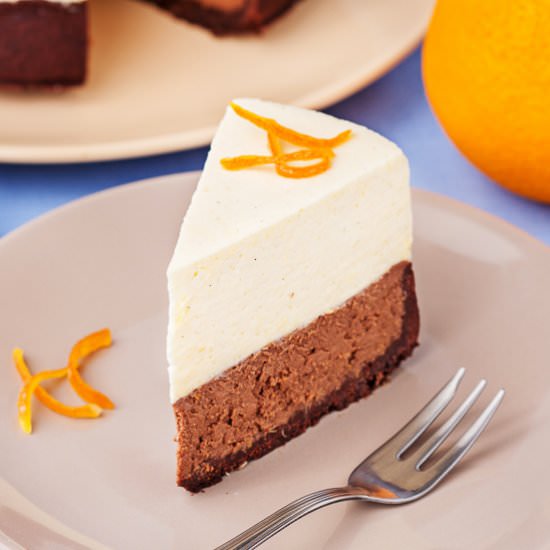 Chocolate & orange cheesecake