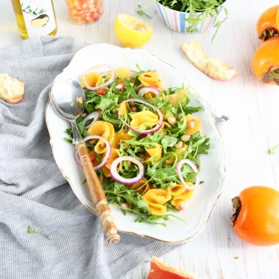 Hachiya Persimmon Arugula Salad