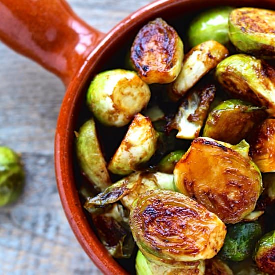 Miso Roasted Brussels Sprouts