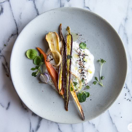 Parsnips & Carrots w Leek Yogurt