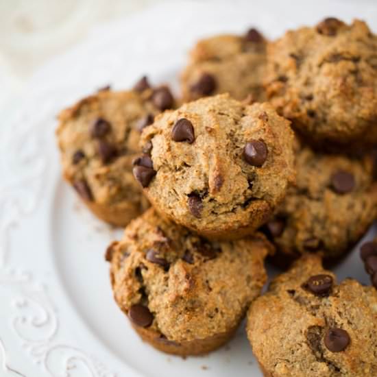 Chocolate Chip-Banana Muffins