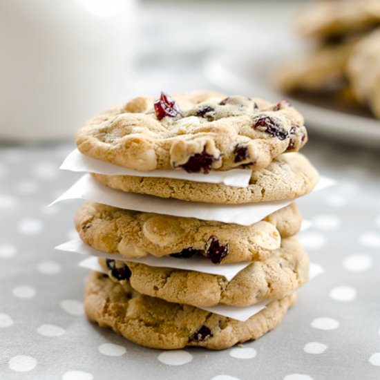 Cranberry & White Chocolate Cookies
