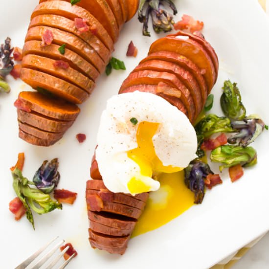 Hasselback Sweet Potatoes 3 Ways
