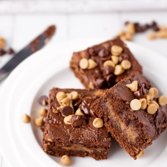 Chocolate Peanut Butter Cup Brownie