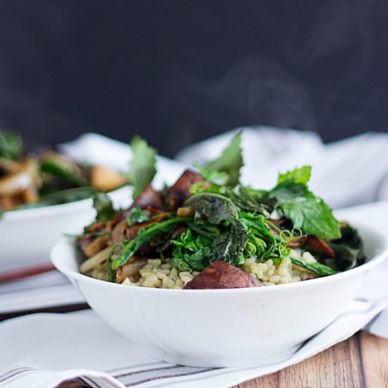 Dandelion & Weeds Stir Fry