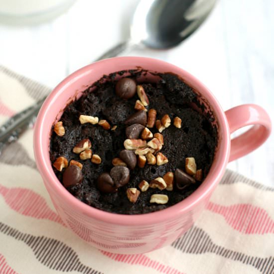 Double Chocolate Mug Cake – Vegan