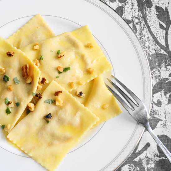 Fresh Pumpkin Ravioli