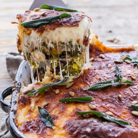 Butternut Squash and Kale Lasagna