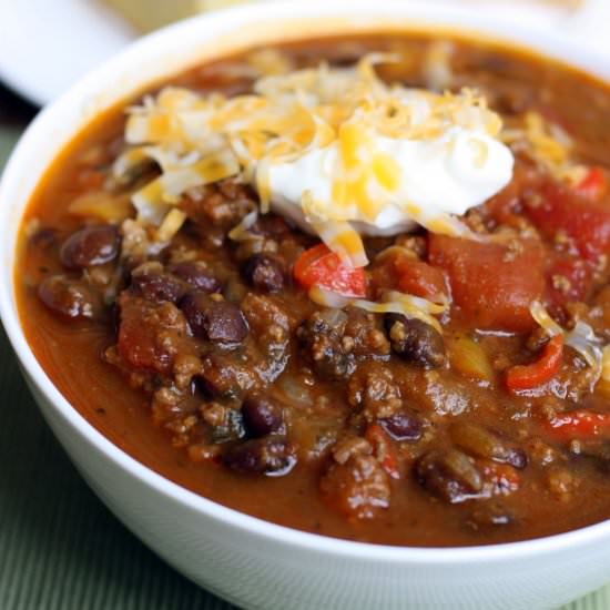 Pumpkin and Black Bean Chili