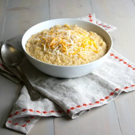 5 Ingredient Cheesy Squash Quinoa