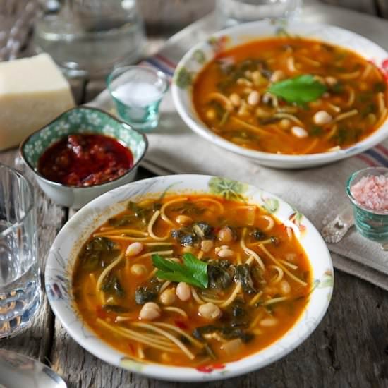 Hlelem: Tunisian Vegetable Soup