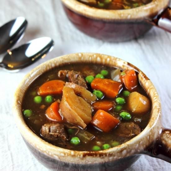 Guinness Beef Stew with Parsnips