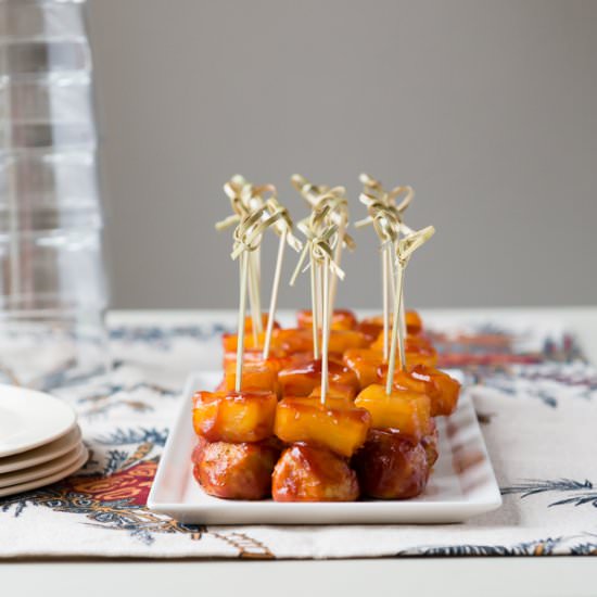 Sweet & Sour Tempeh Meatballs