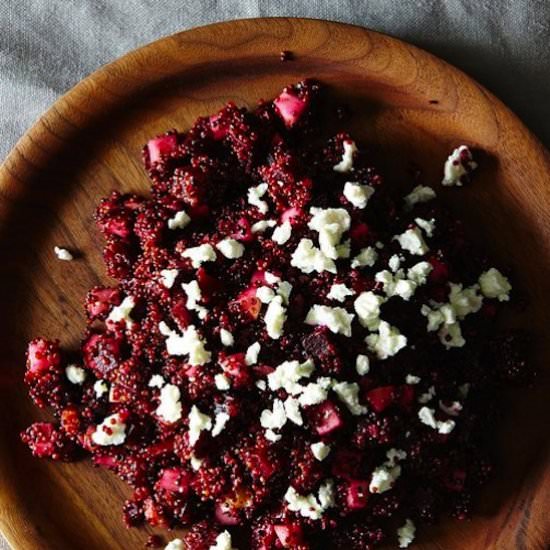 Quinoa with Roasted Beets and Pear