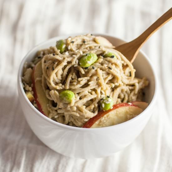 Maple Peanut Soba Salad