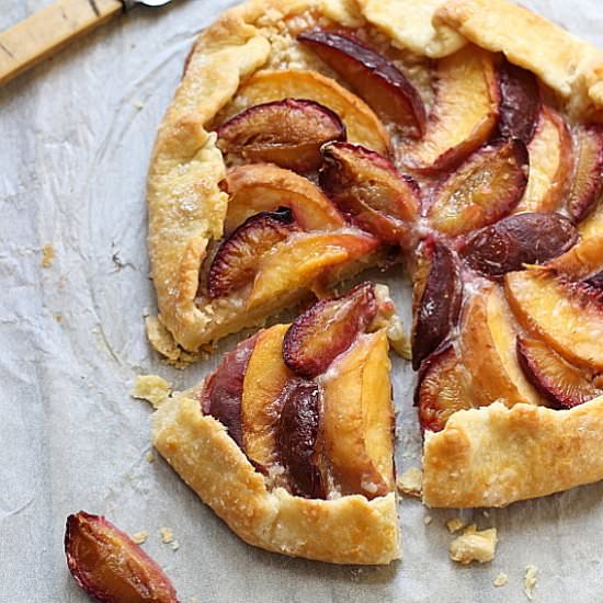 Plum Frangipane Galette