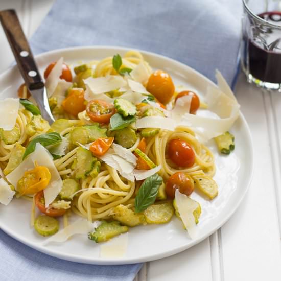 Tomato and Courgette Pasta