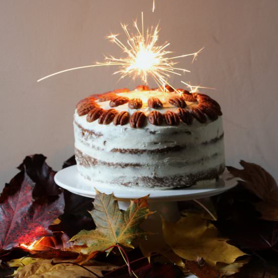 Pumpkin, Ginger & Pecan Cake