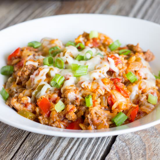 One Pot Stuffed Pepper Skillet