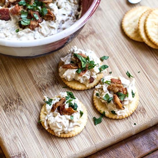 Onion, Bacon & Roasted Garlic Dip