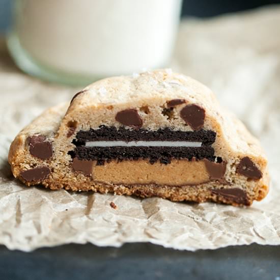 Super Stuffed Choco Chip Cookies