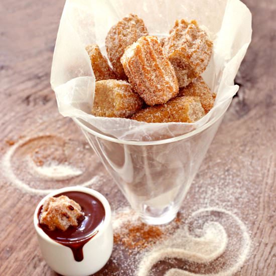 Vegan Churros with Chocolate Sauce