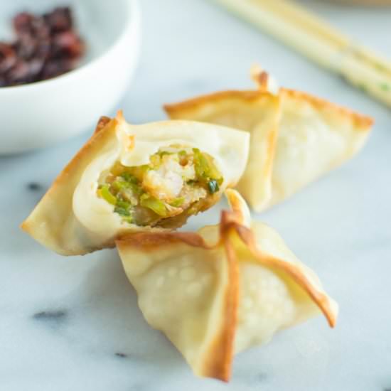 Baked Thai Shrimp Wontons