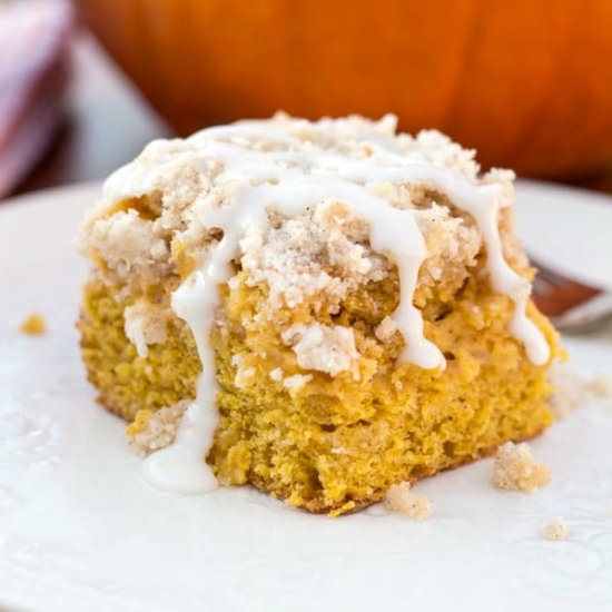 Pumpkin Cream Cheese Coffee Cake