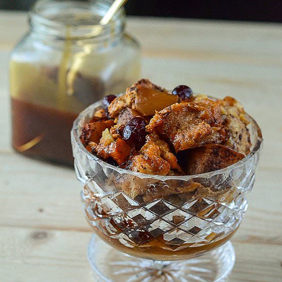 Cranberry Apple Bread Pudding