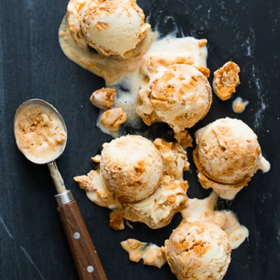 Vanilla Rum Roast Pumpkin Ice Cream