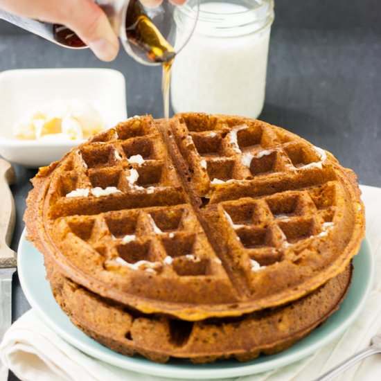 Sweet Potato (or Pumpkin!) Waffles