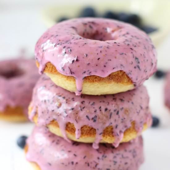 Blueberry Baked Donuts