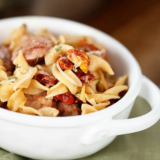 Sun-Dried Tomatoes Sausage Skillet