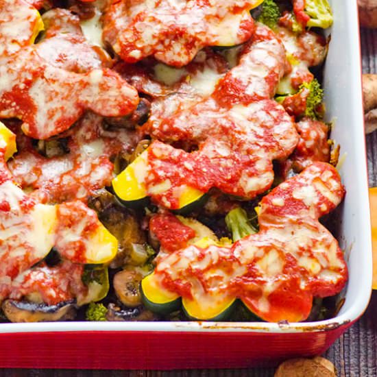 Mushroom, Broccoli & Squash Bake