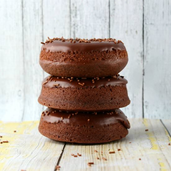 Triple Chocolate Doughnuts