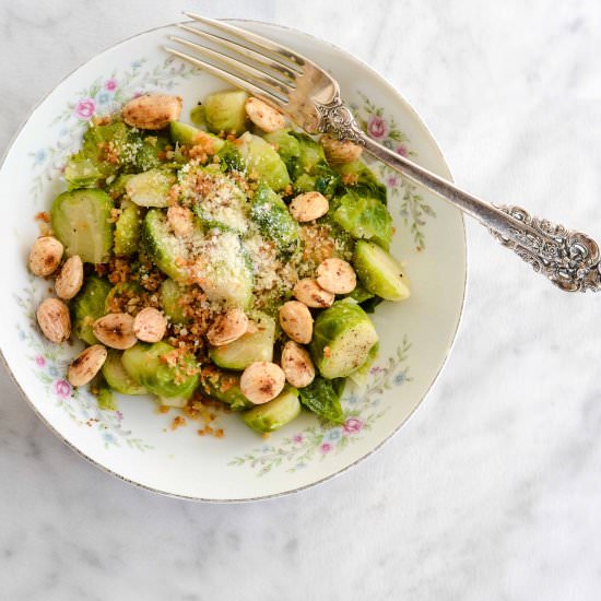 Brussels Sprouts with Toasted Almond