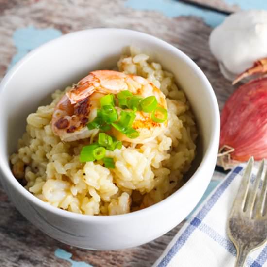 Grilled Shrimp Risotto