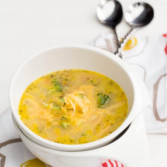 Quick Broccoli Cheddar Soup