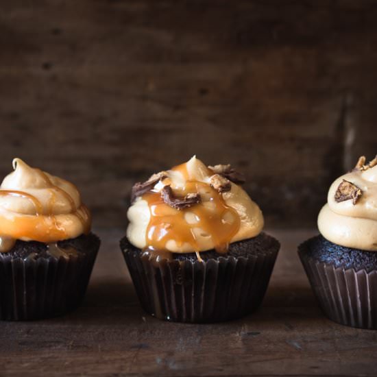Chocolate Peanut Butter Cupcakes