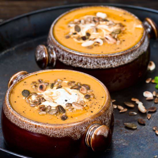 Roasted Carrot and Ginger Soup