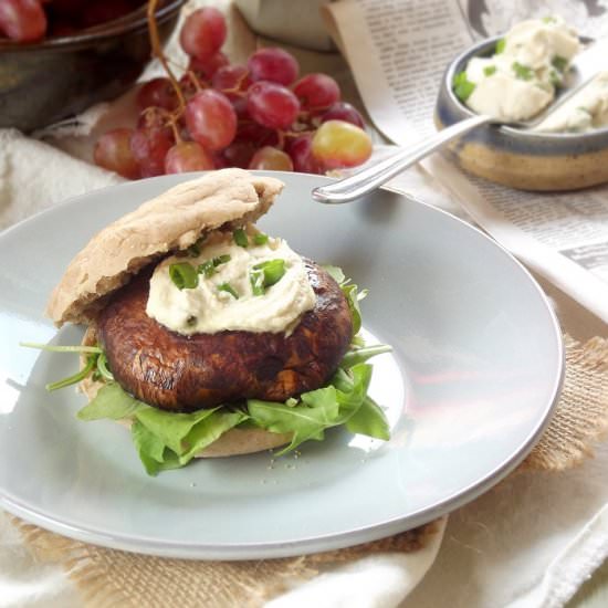 Smoky Portobello Breakfast Sandwich