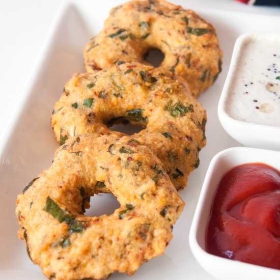 Keerai Vadai / Spinach Vada