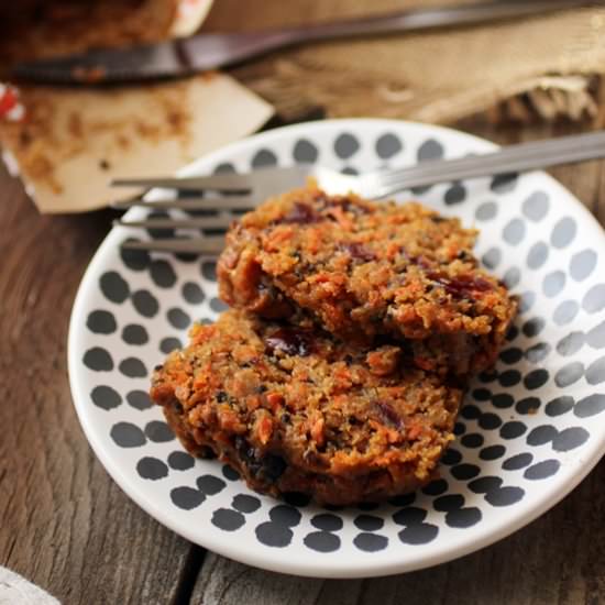 Maple Quinoa Carrot Cakes