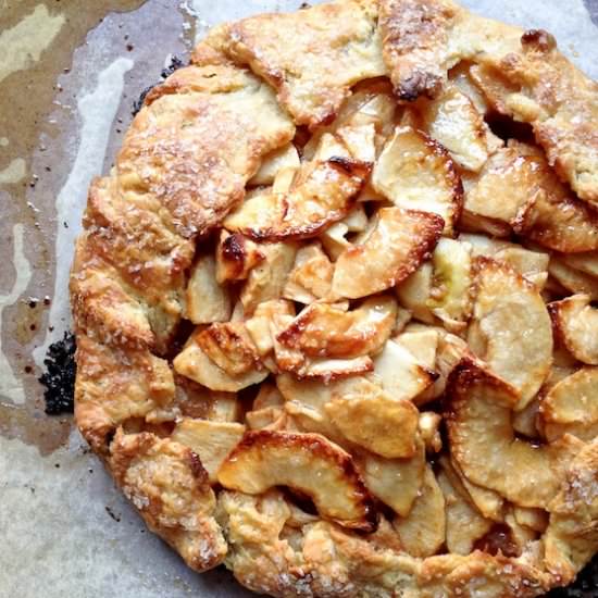 Maple Glazed Rustic Apple Tart
