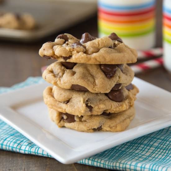 Peanut Butter Chocolate Chip Cookie