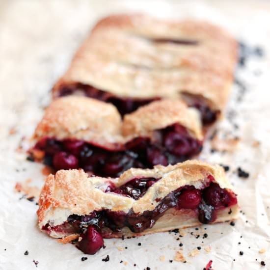Fast Cherry Phyllo Chocolate Pie