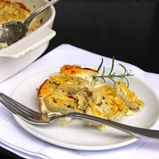 Artichoke Ricotta Gratin