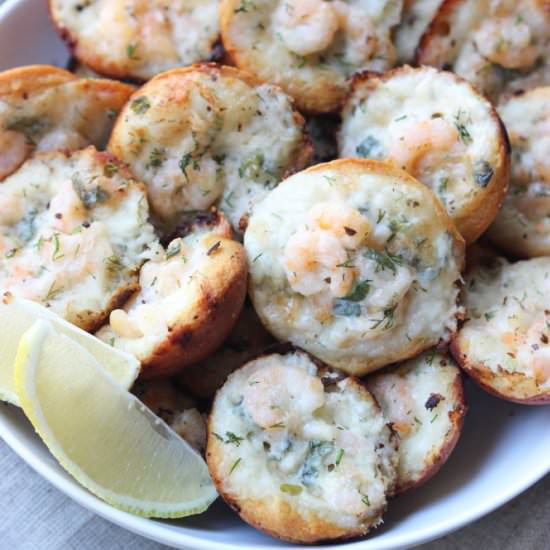Shrimp Scampi Poppers