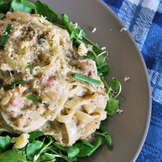 Three Cheese Walnut Linguine