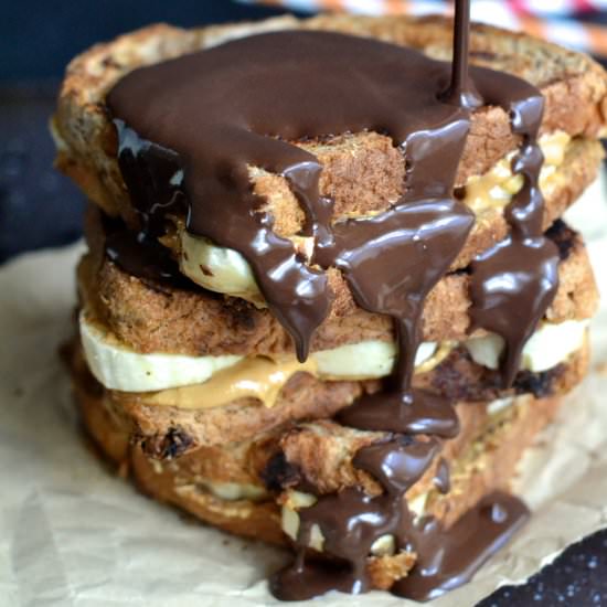Peanut Butter and Banana Sandwich